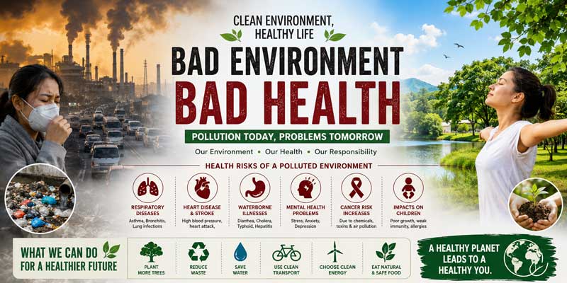 How a Polluted Environment Affects Human Health: Understanding the Hidden Threat Around Us